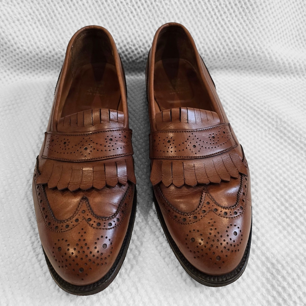Alden Leather Wing Tip Kiltie Loafer Dress Shoes - Men's US 10